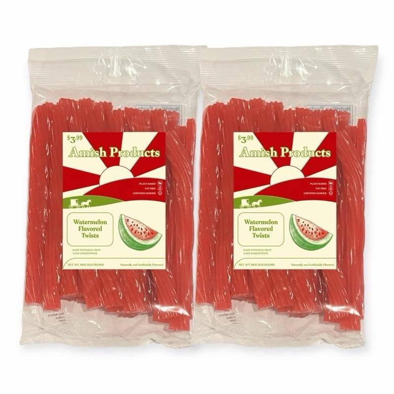Licorice Sampler pack - 12 Total 1 Pound Bags - 7 Delicious Flavors 2 Bags of each, Except 1 black and 1 Red Raspberry - Amish Licorice Twist Candy Sweet