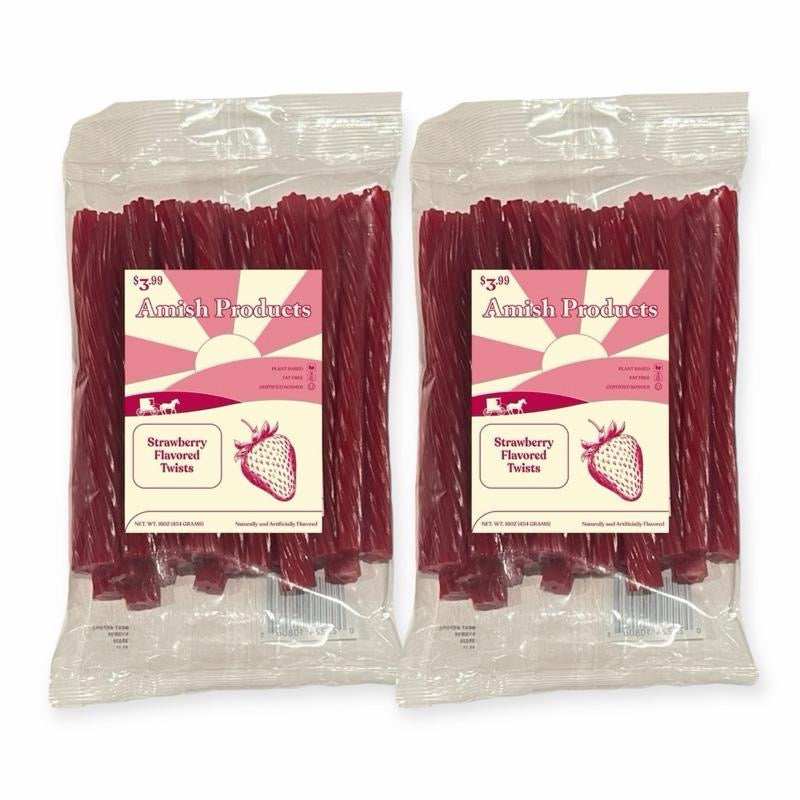 Licorice Sampler pack - 12 Total 1 Pound Bags - 7 Delicious Flavors 2 Bags of each, Except 1 black and 1 Red Raspberry - Amish Licorice Twist Candy Sweet