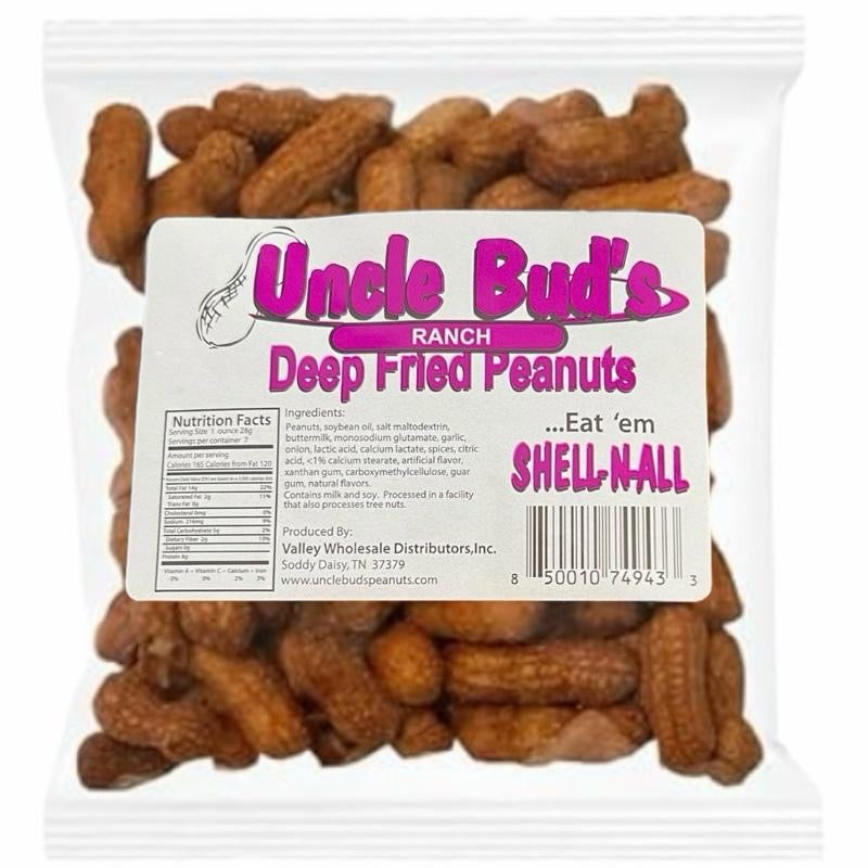 Uncle Bud's Deep Fried Peanuts - 6 Pack Sampler - Snack Protein