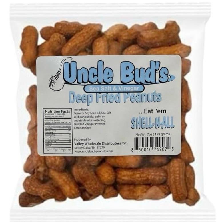 Uncle Bud's Deep Fried Peanuts - 6 Pack Sampler - Snack Protein