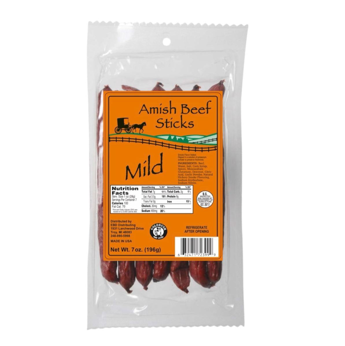 Beef Sticks - Seven 1oz Snack Sticks - 7 Ounce Beef Stick Bags -  High-Quality Meat Snack