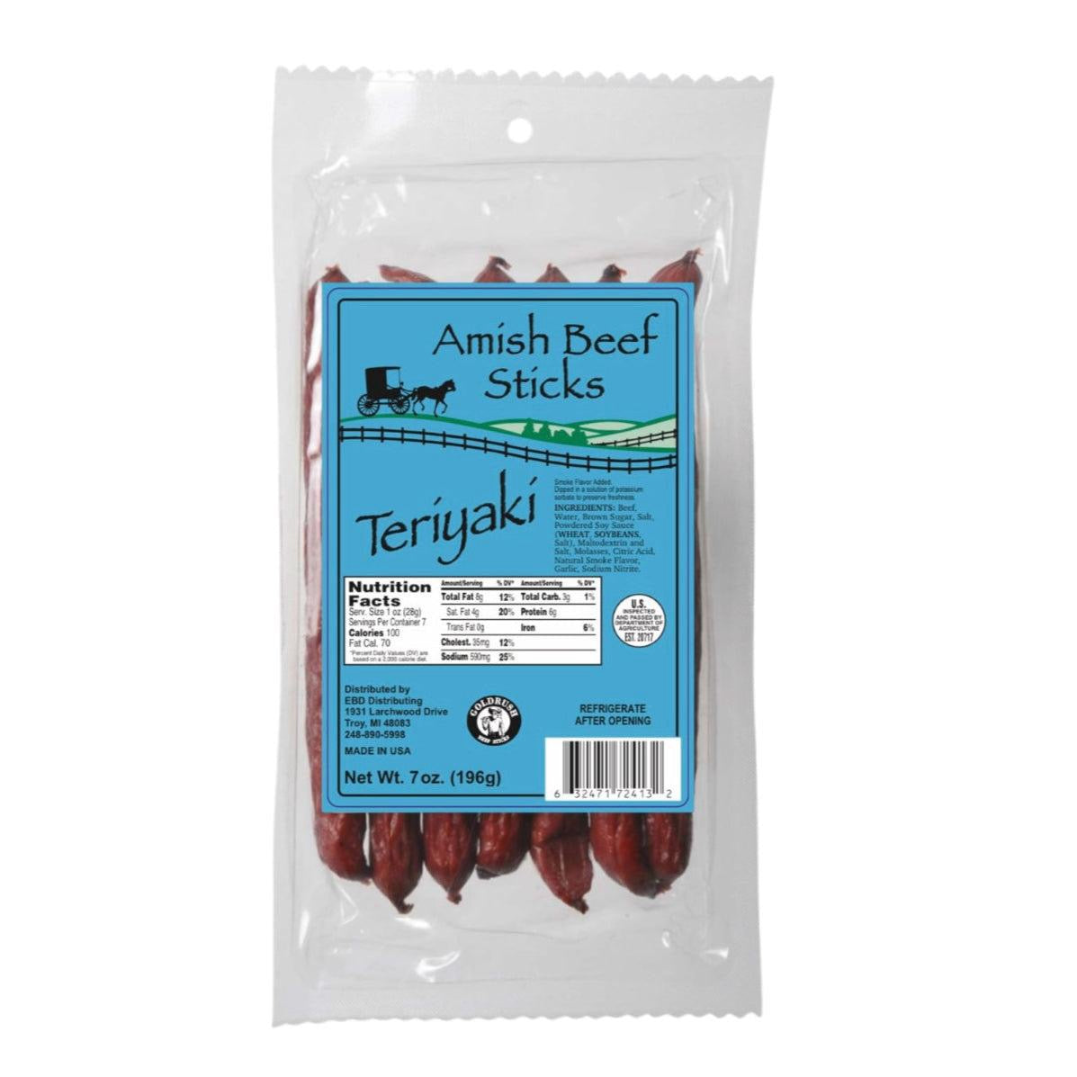 Beef Sticks - Seven 1oz Snack Sticks - 7 Ounce Beef Stick Bags -  High-Quality Meat Snack