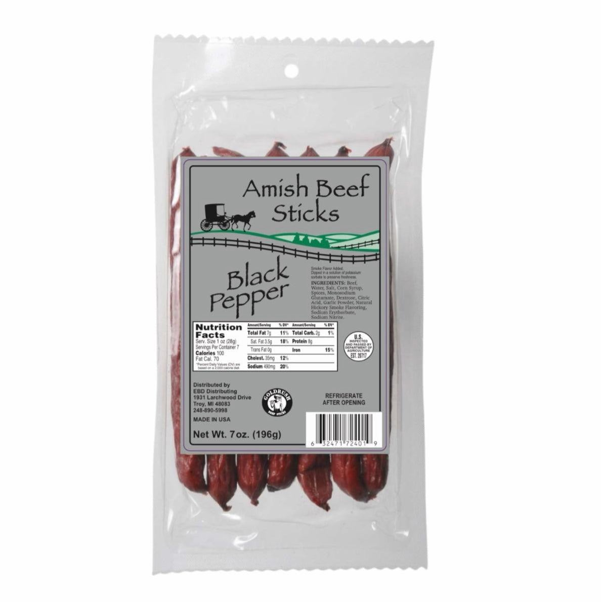 Beef Sticks - Seven 1oz Snack Sticks - 7 Ounce Beef Stick Bags -  High-Quality Meat Snack