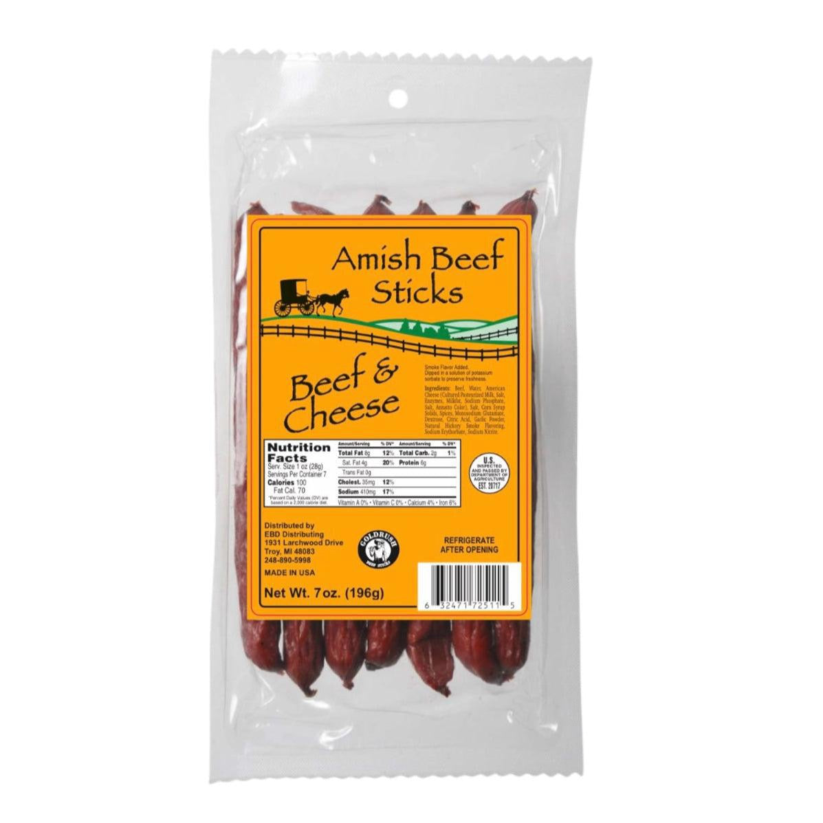 Beef Sticks - Seven 1oz Snack Sticks - 7 Ounce Beef Stick Bags -  High-Quality Meat Snack