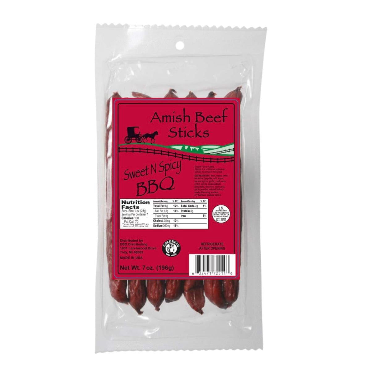 Beef Sticks - Seven 1oz Snack Sticks - 7 Ounce Beef Stick Bags -  High-Quality Meat Snack