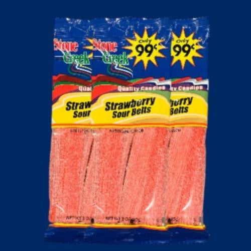 Sour Belts 12 Packs - Many Delicious Flavors - Sweet Snack Candy - 12 Packs Of Sour Strip Belts Sour Gummy Variety