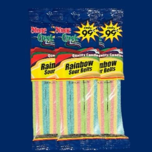 Sour Belts 12 Packs - Many Delicious Flavors - Sweet Snack Candy - 12 Packs Of Sour Strip Belts Sour Gummy Variety