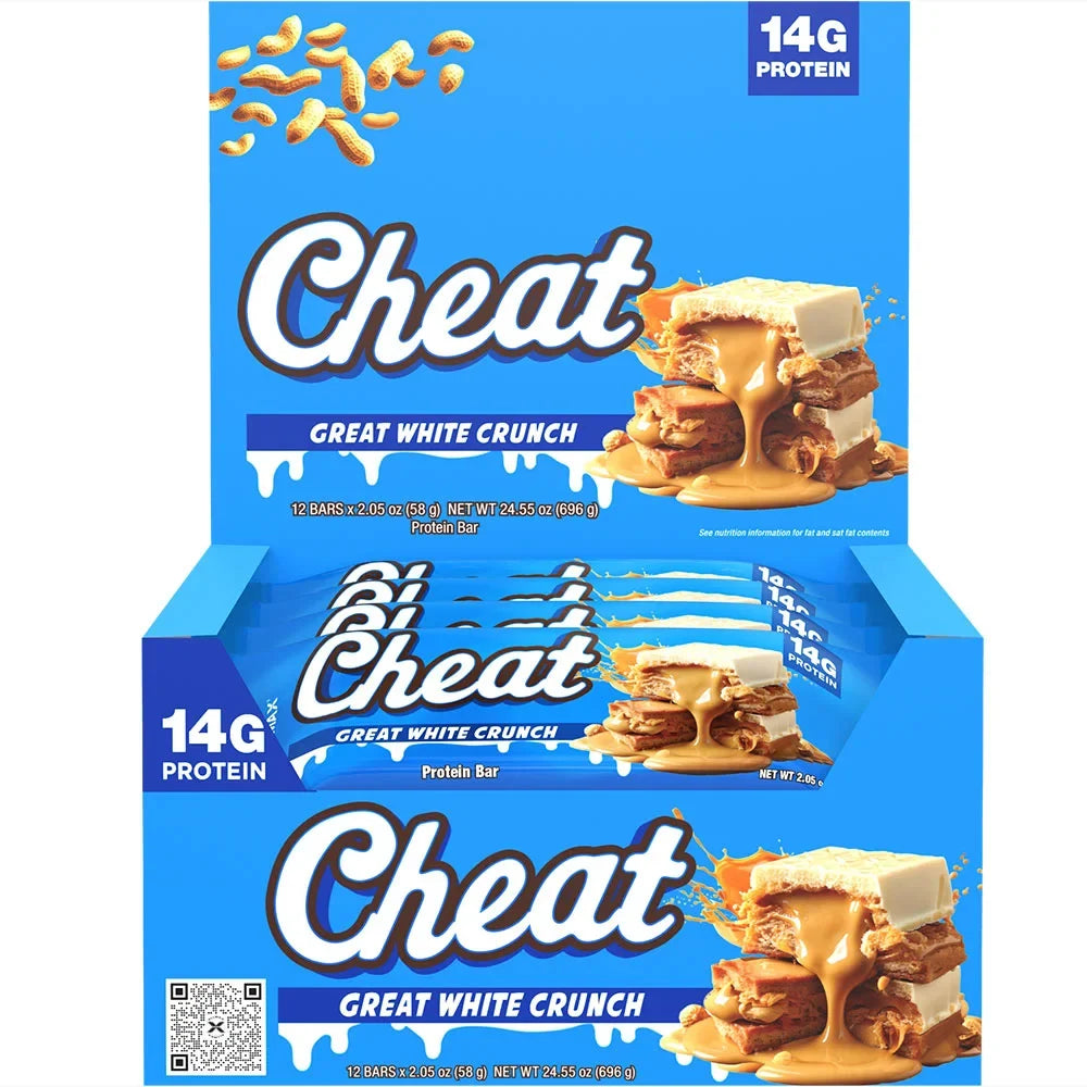 Allmax Cheat Bar - 12 Bars x 2.05oz (58g) - The High Protein Snack Bar That Tastes Like a Cheat Day
